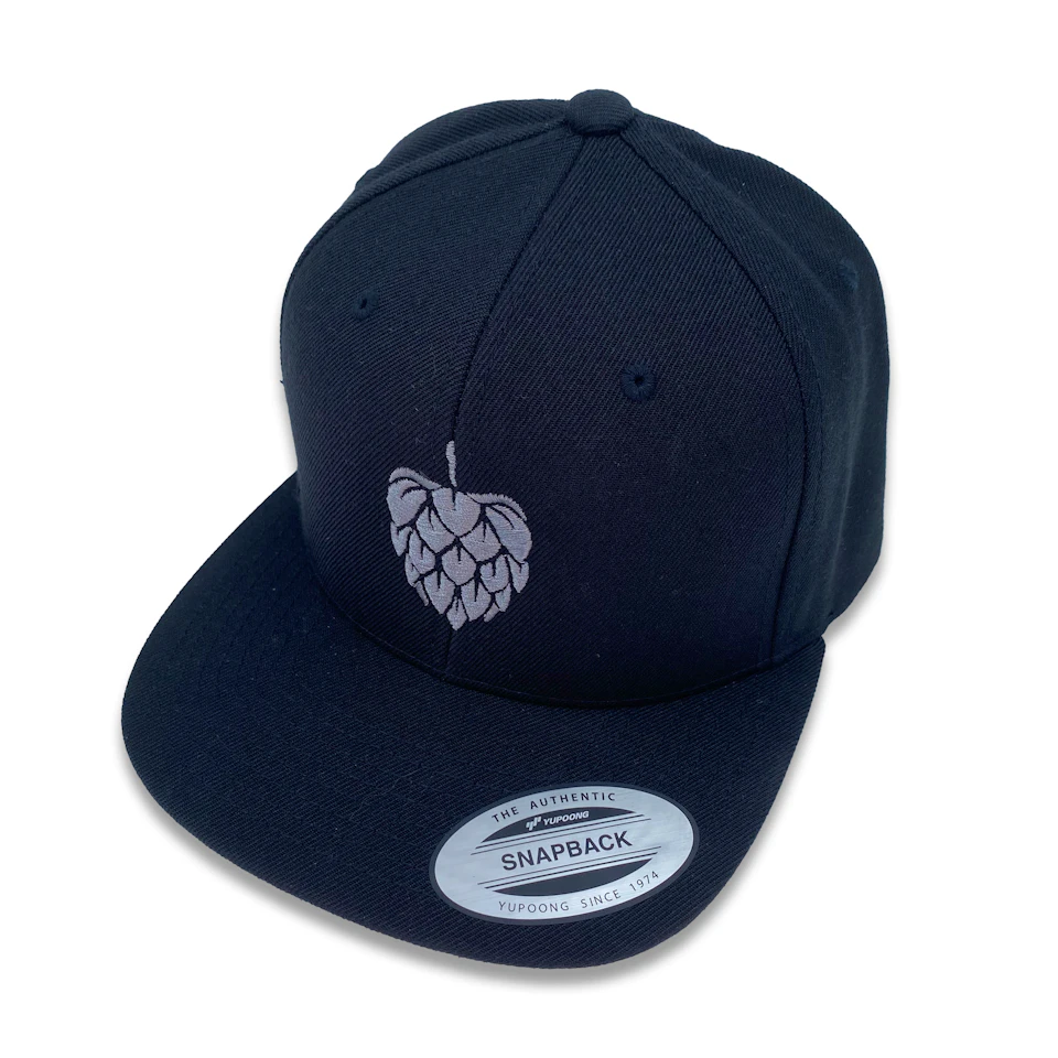 Folkingebrew SnapBack Black with Gray Logo